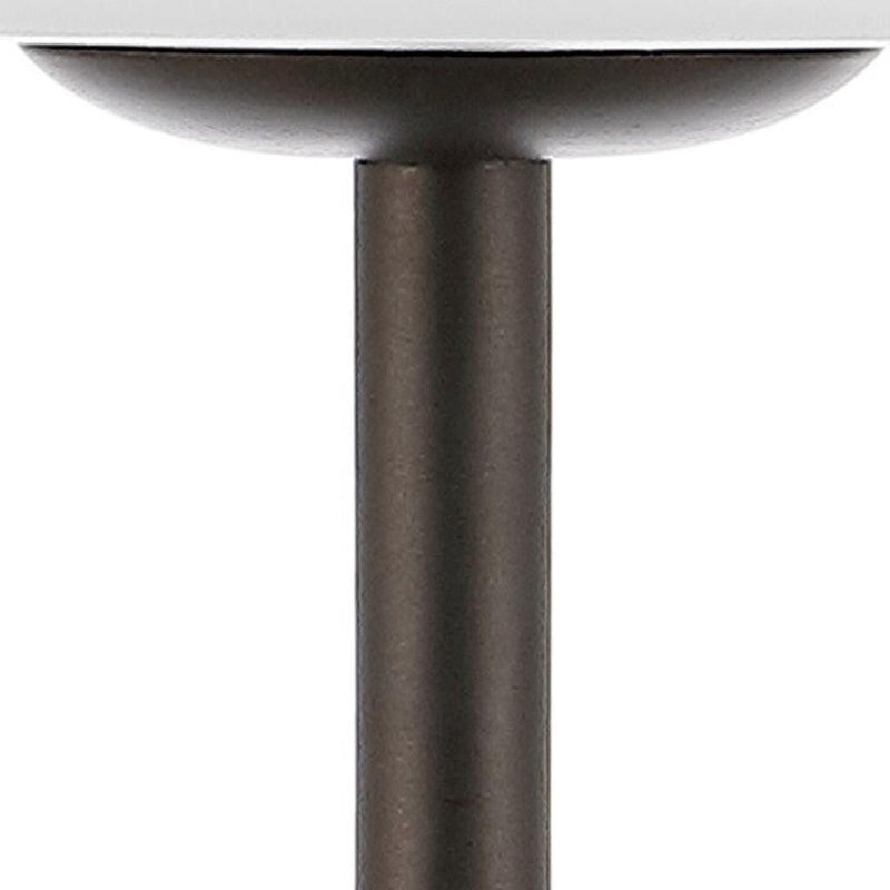 USB Table Lamp With Empire Shade - Antiqued Bronze