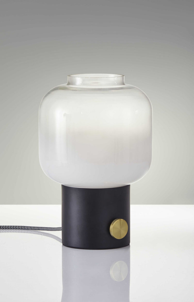 Mod Pod Glass Table Lamp - Black