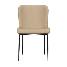 Load image into Gallery viewer, Upholstered Faux Leather Dining Side Chairs (Set of 2) - Sand
