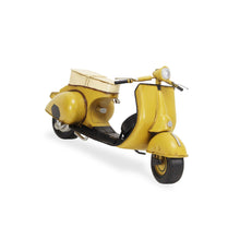 Load image into Gallery viewer, Hand Painted 1959 Scooter Model Motorcycle - Yellow / Black
