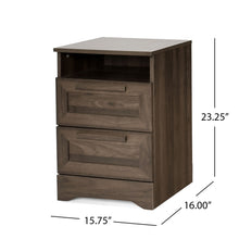 Load image into Gallery viewer, Broxon - Rustic Drawer Nightstand
