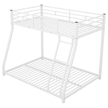 Load image into Gallery viewer, Metal Floor Bunk Bed, Twin over Full,White(OLD SKU:MF193244AAK)
