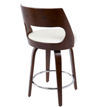 Load image into Gallery viewer, Cecina - Mid-Century Modern Fixed Height Counter Stool With Swivel And Round Footrest (Set of 2)
