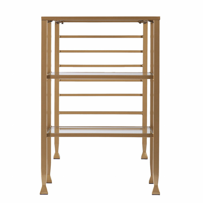 Writing Desk (402040) - Clear / Gold