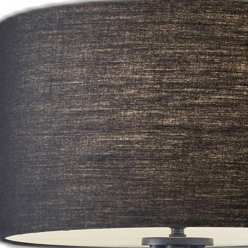 Tripod Floor Lamp With Black Drum Shade - Black