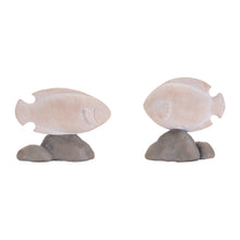 Load image into Gallery viewer, Poly Fish Figurines (Set of 4) - Beige / Gray
