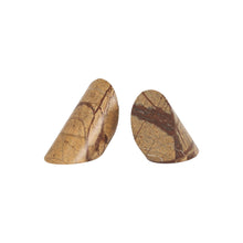 Load image into Gallery viewer, Marble Geometric Decorative Bookends (Set of 2) - Brown
