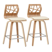 Load image into Gallery viewer, Folia - Mid Century Modern Counter Stool With Footrest (Set of 2)
