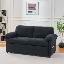 Load image into Gallery viewer, Convertible Pull Out Sofa Bed Queen Size, 3 In 1 With Side Storage
