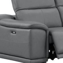 Load image into Gallery viewer, Leather Modular L Shaped Five Piece Corner Sectional - Battleship Gray
