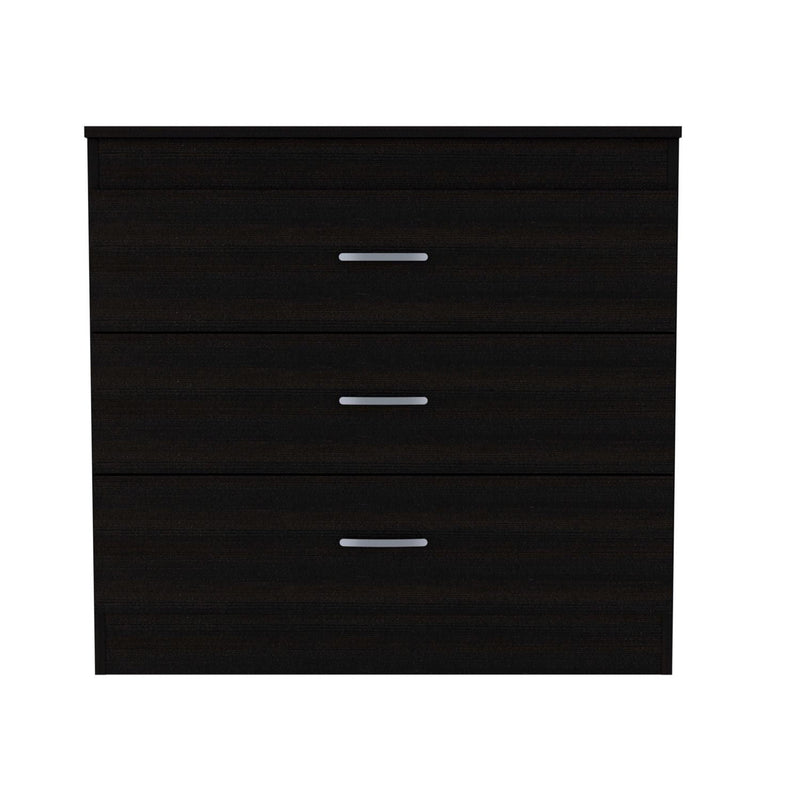 32" Three Drawer Dresser - Black