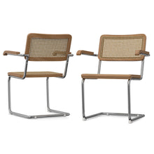 Load image into Gallery viewer, Wood Dining Parsons Chairs (Set of 2) - Natural / Gray

