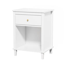 Load image into Gallery viewer, Nightstand &amp; 1 Drawer And 1 Shelf - White

