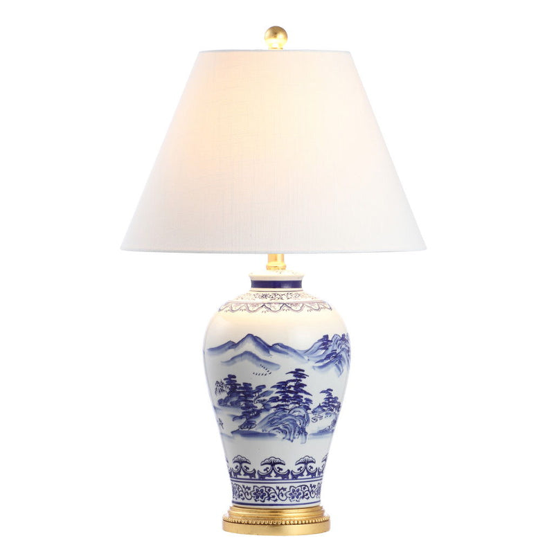 Novelty Table Lamp LED With Empire Shade - Blue