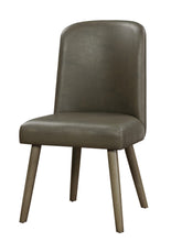 Load image into Gallery viewer, Upholstered Faux Leather Side Chairs For Dining Room (Set of 2) - Gray
