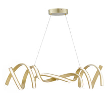 Load image into Gallery viewer, Two Light Metal LED Dimmable Chandelier - Gold
