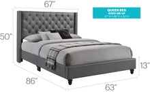 Load image into Gallery viewer, Nailhead Bed Transitional Vibrant
