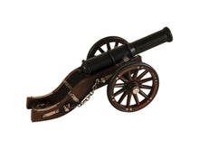 Load image into Gallery viewer, Louis XIV Cannon Hand Painted Sculpture - Brown / Black
