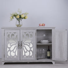 Load image into Gallery viewer, 3 Door Mirrored Sideboard Cabinet With Adjustable Shelves
