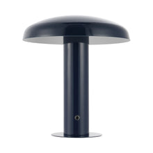 Load image into Gallery viewer, Round USB Desk Lamp With Globe Shade - Navy Blue
