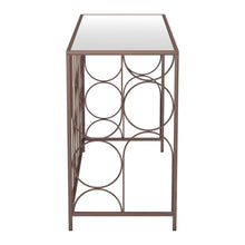 Load image into Gallery viewer, Mirrored Glass Frame Console Table - Bronze
