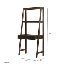 Load image into Gallery viewer, Ladder Desk, Ladder Style Display Shelf - Natural Wood / Brown
