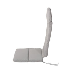 Load image into Gallery viewer, Outdoor Adirondack Chair Cushion With Water Resistant Fabric And Ties - Gray

