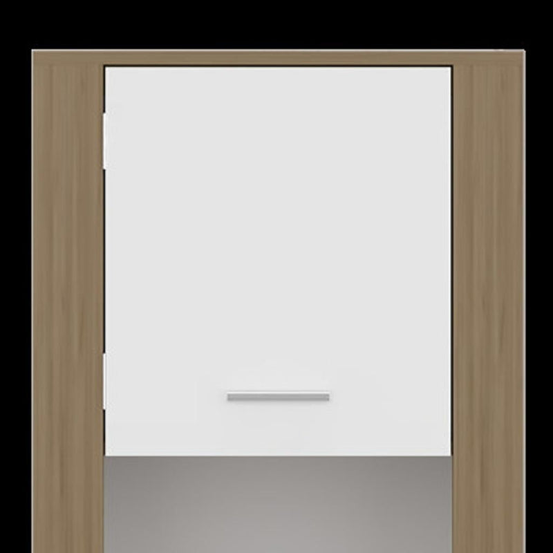 One Tier Bookcase With One Door (724351) - Beige