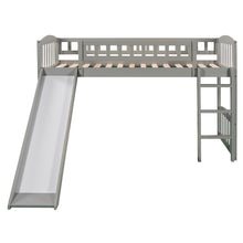 Load image into Gallery viewer, Twin size Loft Bed with Slide and Ladder, Gray(OLD SKU:LP000504AAE)
