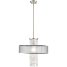 Load image into Gallery viewer, 28" Dimmable Chandelier With Shades - Nickel
