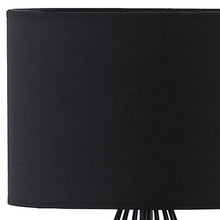 Load image into Gallery viewer, Asymmetric Cage Metal Table Lamp - Black
