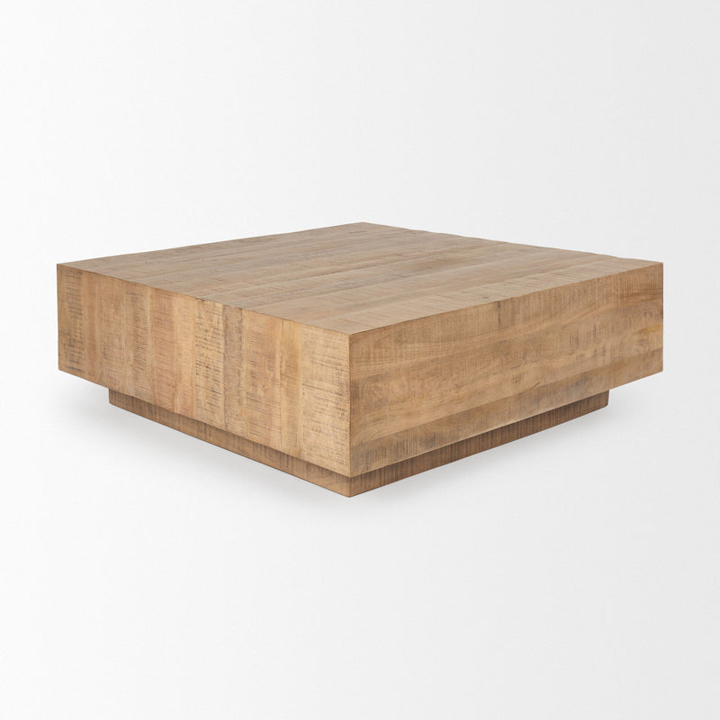 Square Block Coffee Table (727823) - Brown