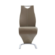 Load image into Gallery viewer, Faux Leather Dining Parsons Chairs (Set of 2) - Brown
