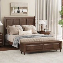 Load image into Gallery viewer, Sleigh Bed Frame With Tall Headboard And Storage Bench
