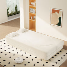 Load image into Gallery viewer, Modern Floor Sofa With 2 Pillows, Twin Size For Living Room
