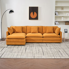 Load image into Gallery viewer, Modular Ottoman Style Deep Seat Sofa With Cushions
