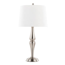Load image into Gallery viewer, Sawyer - Contemporary Table Lamp (Set of 2) - Nickel / White
