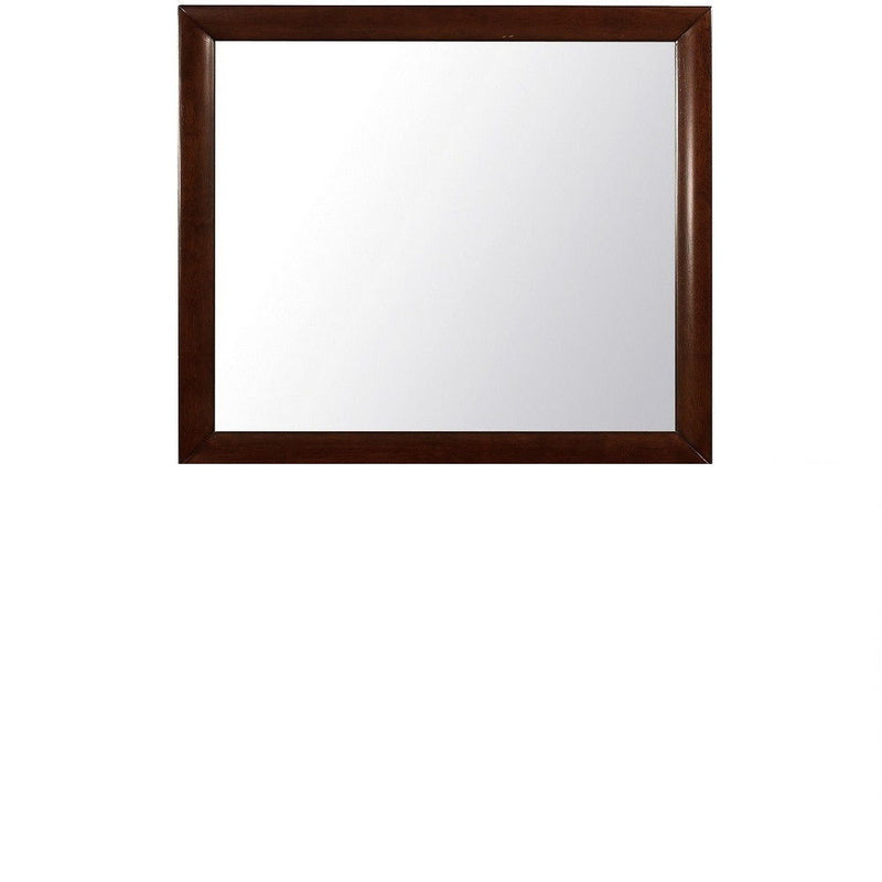 35" Framed Accent Mirror - Merlot