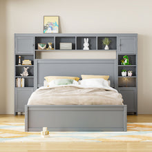 Load image into Gallery viewer, Bed With All In One Cabinet, Shelf And Sockets

