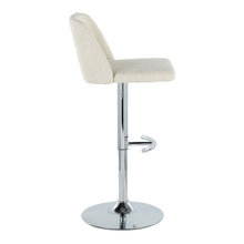 Load image into Gallery viewer, Toriano - Contemporary Adjustable Barstool Swivel With Rounded T Footrest (Set of 2)
