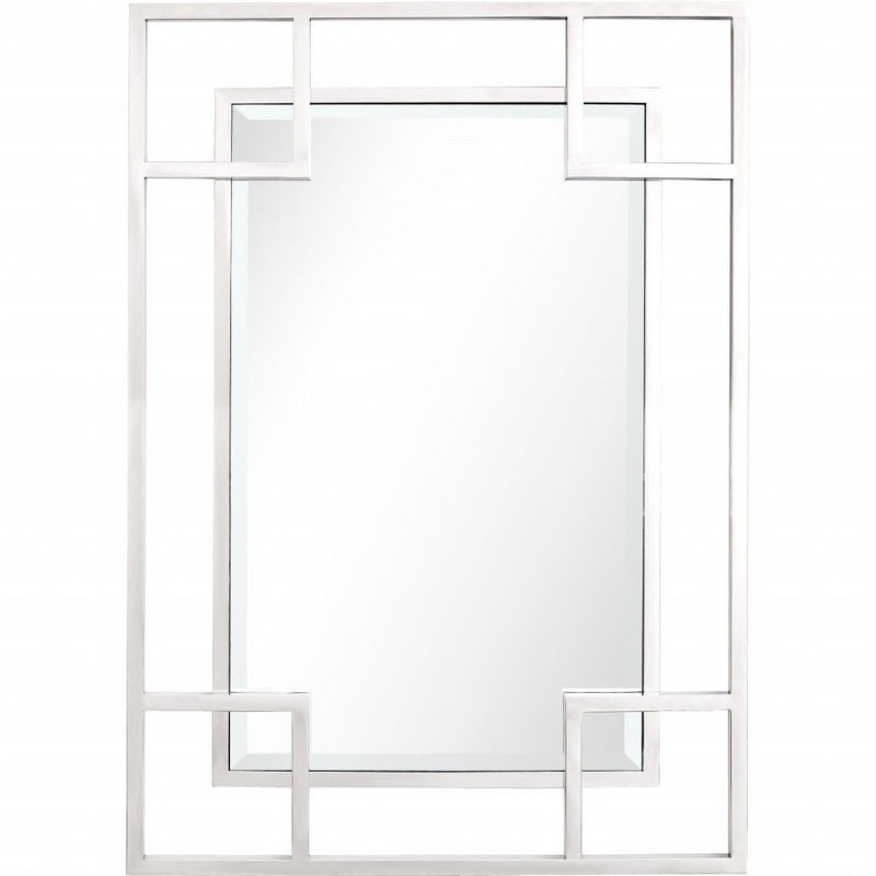 42" Framed Accent Mirror - Silver