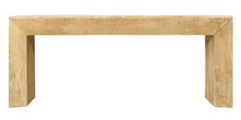 Load image into Gallery viewer, Solid Wood Distressed Sled Console Table - Natural

