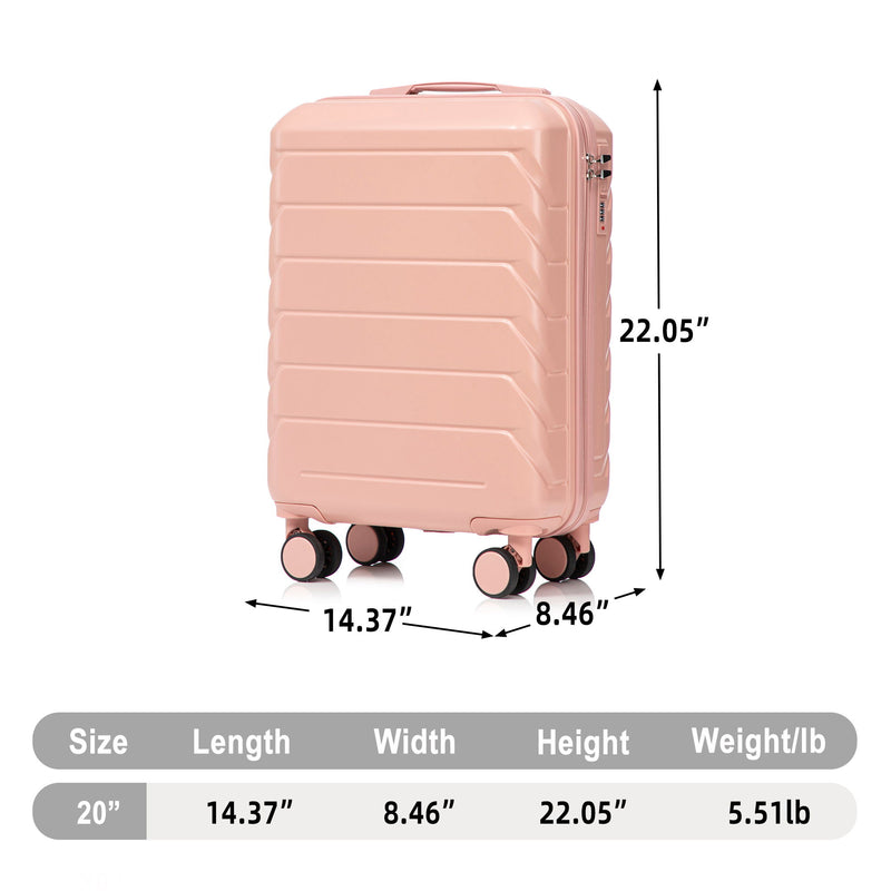 Hard Shell Travel Luggage With Scratch Resistant Surface