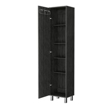 Load image into Gallery viewer, 71" Wood Accent Cabinet With Single Door - Gray
