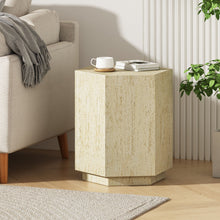 Load image into Gallery viewer, Hexagonal Archaistic Side Table High Quality Magnesium Oxide - Antique Brown
