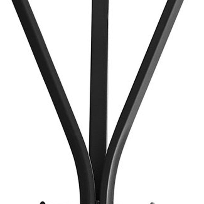 72" Metal Coat Rack - Black