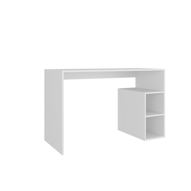 Pedestal Computer Desk - White