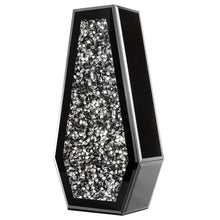 Load image into Gallery viewer, Table Vase With Faux Crystals - Black / Silver
