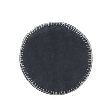 Load image into Gallery viewer, Cotton Round ttoman 18" - Blue
