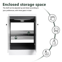 Load image into Gallery viewer, Contemporary Freestanding Bathroom Vanity With Resin Sink &amp; Soft-Close Cabinet Doors
